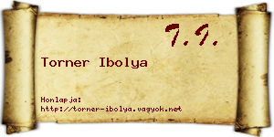 Torner Ibolya névjegykártya